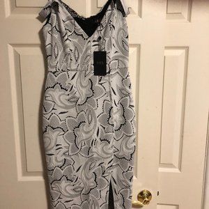 A.B.S. black/white Size 6 dress.